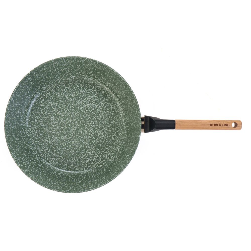 【Korea King】Woody Ceremic Coated Non-Stick Frypan 26cm- Green, , large