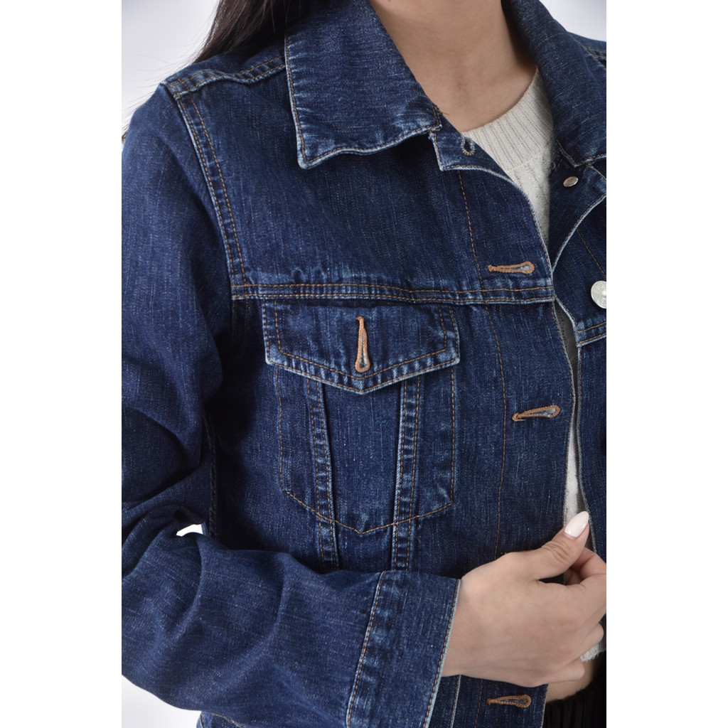 (S) esprit丹寧牛仔藍色外套二手衣, , large