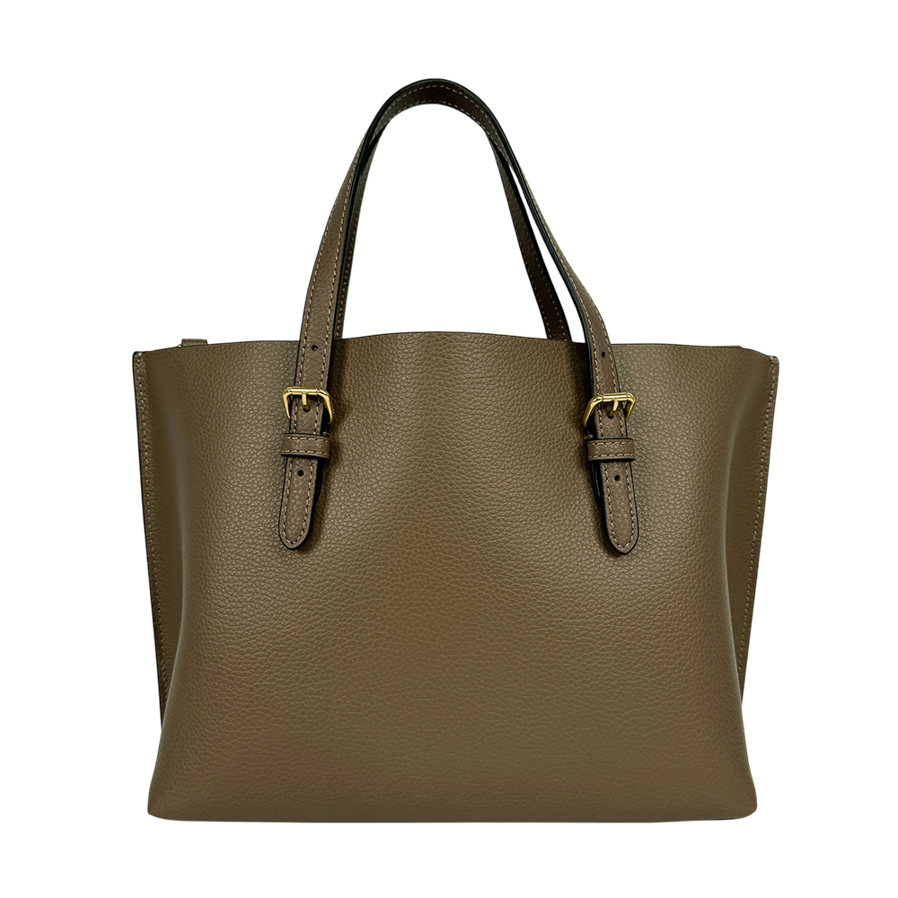 COACH Mollie 25 雙面皮革三層小款托特包/深石色, , large