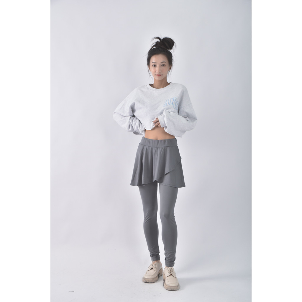 (M) kodz高腰質感韻律綠色長褲二手衣, , large