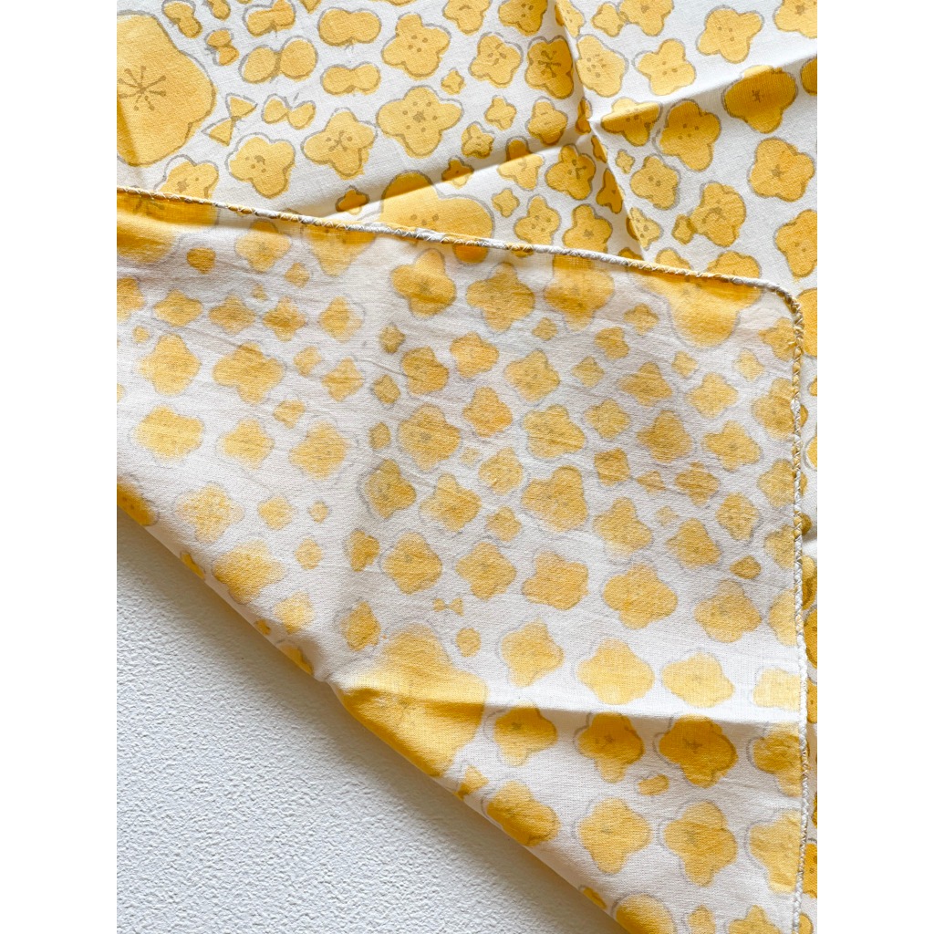 日本設計/印度製造 admi 全棉 方形 45x45 cm 手帕 手巾 (Mankai 01), , large