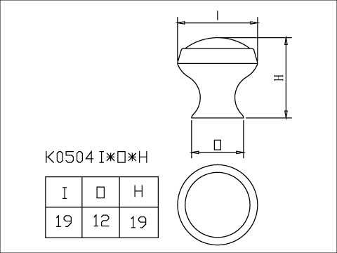 Zinc Knob, , large