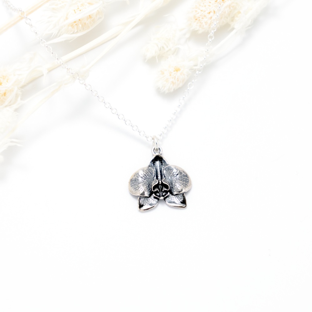 【Angel & Me】蝴蝶蘭 蘭花 s925 純銀項鍊 情人節 生日禮物, , large