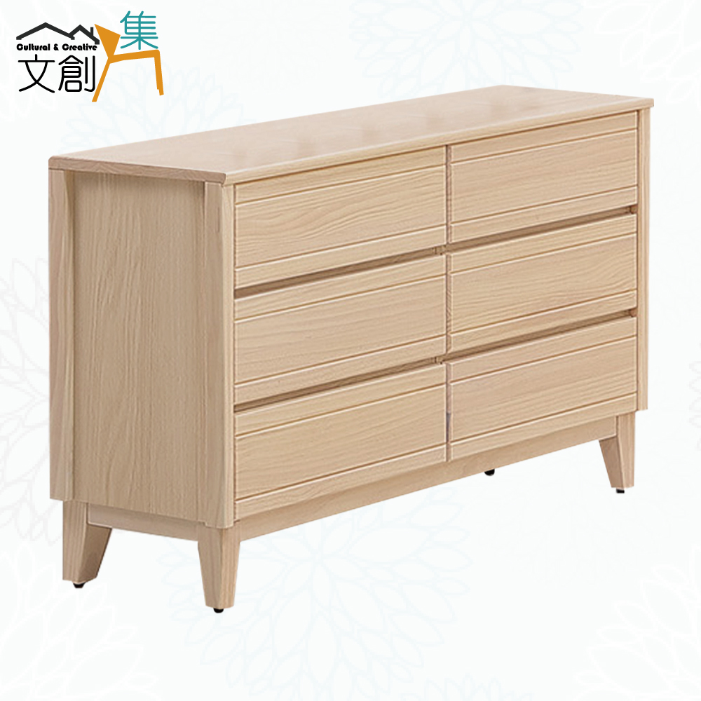 【文創集】希望4尺實木六抽斗櫃(客約商品), , large