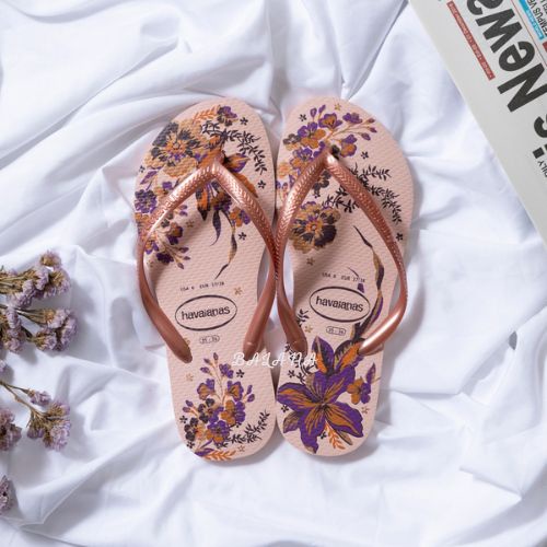[巴拉娜巴西人字拖專賣店]中壢實體店面 Havaianas哈瓦仕 夾腳拖/人字拖鞋 SLIM ORGANIC 沙灘 海灘 海邊粉紫/白/藍/紅, , large