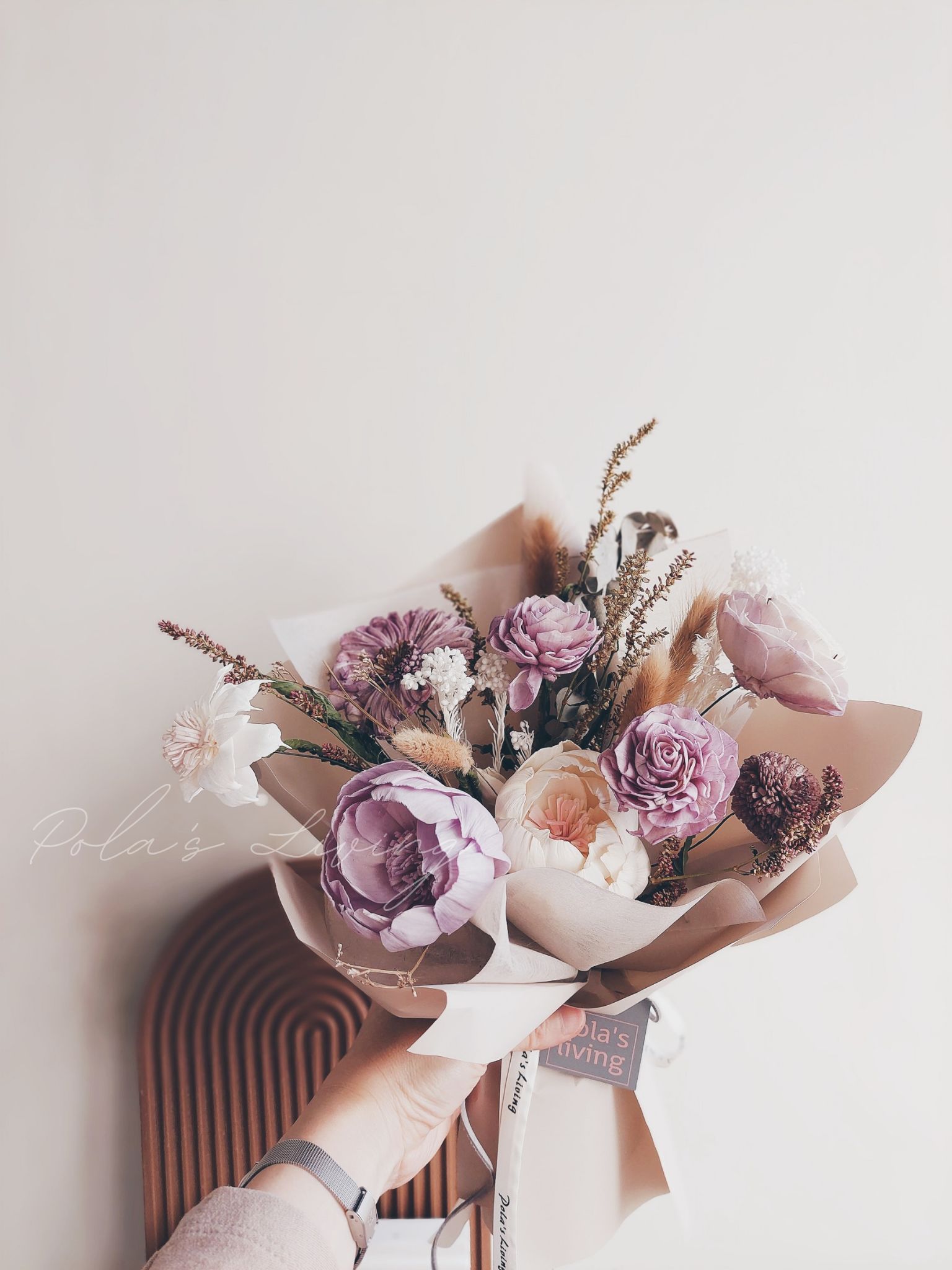 Dried flower bouquet, , large