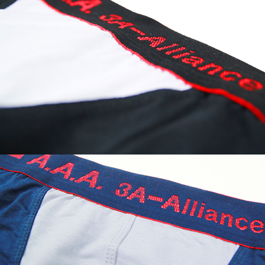 ﹝ 3A-Alliance ﹞美式簡約三角褲/L號/ 麻花灰+黑色, , large