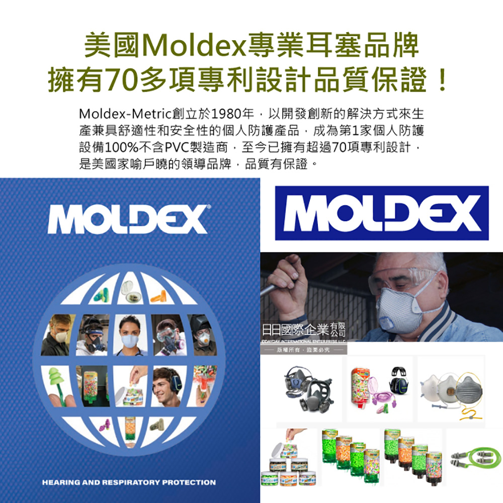 [日日好物](3包超值組)美國MOLDEX-Pura-Fit超靜音PU慢回彈子彈型隔音耳塞-型號6800綠色1對/包(NRR33dB降噪規格,助眠器,露營好睡系列), , large
