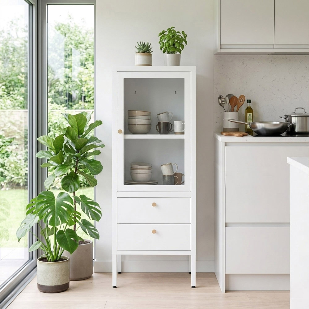 【AOTTO】簡約開門收納置物床頭櫃(AC-7001W), , large