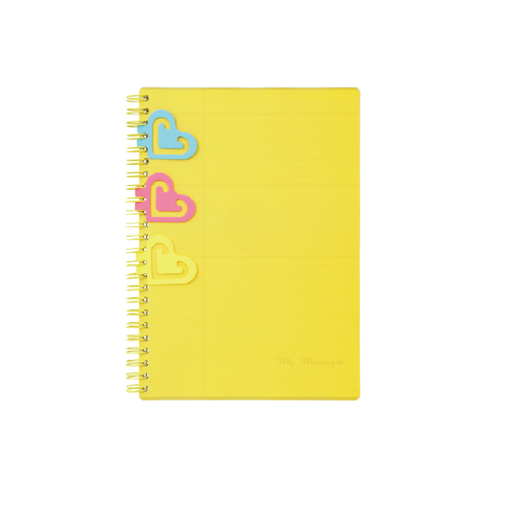 *需預訂 日本Maruman A5管理筆記本-多色(MAR N218)黃, , large