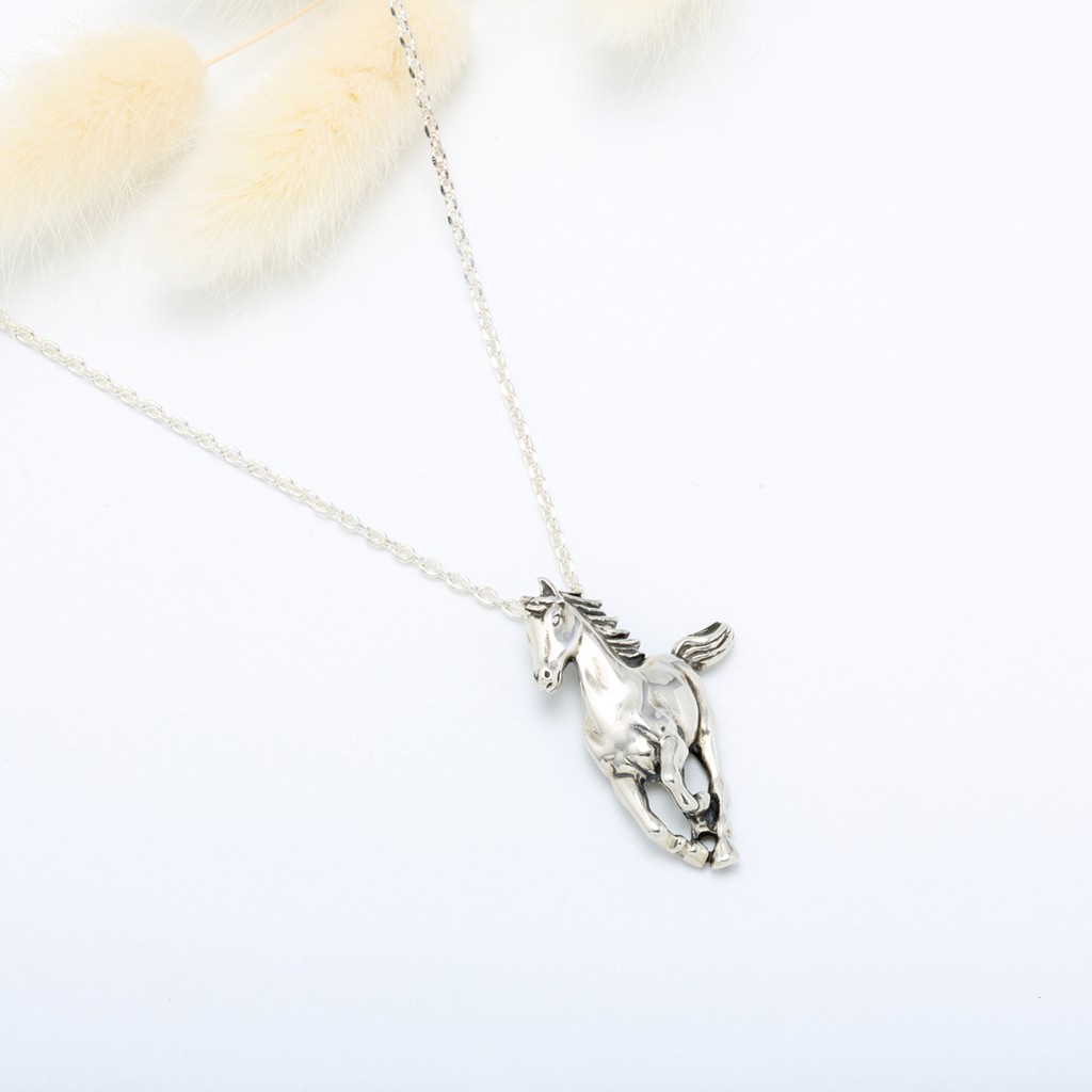 【Angel & Me】馬到成功 Horse s925 純銀 項鍊 生日 父親節 禮物, , large