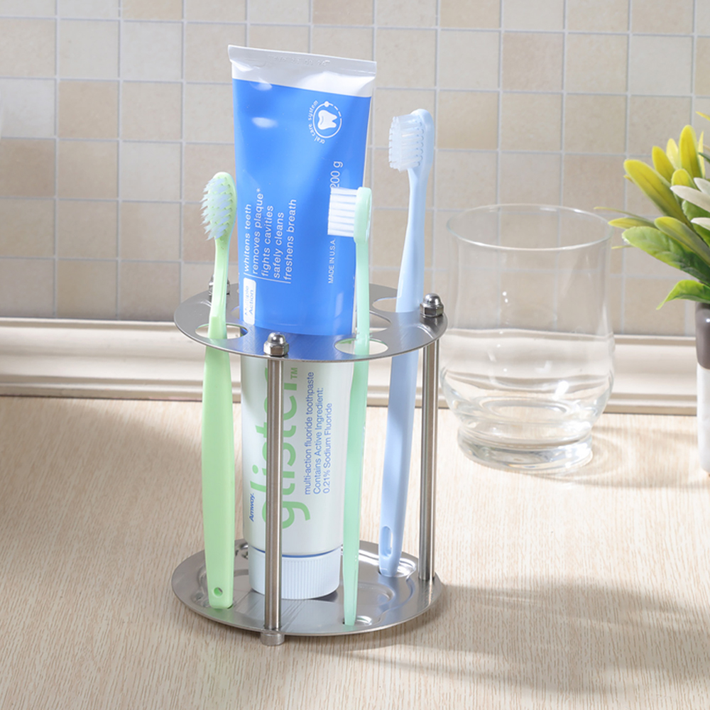 【真心良品】 圓融4孔牙刷架/牙膏/刷具/刮鬍刀架置物架