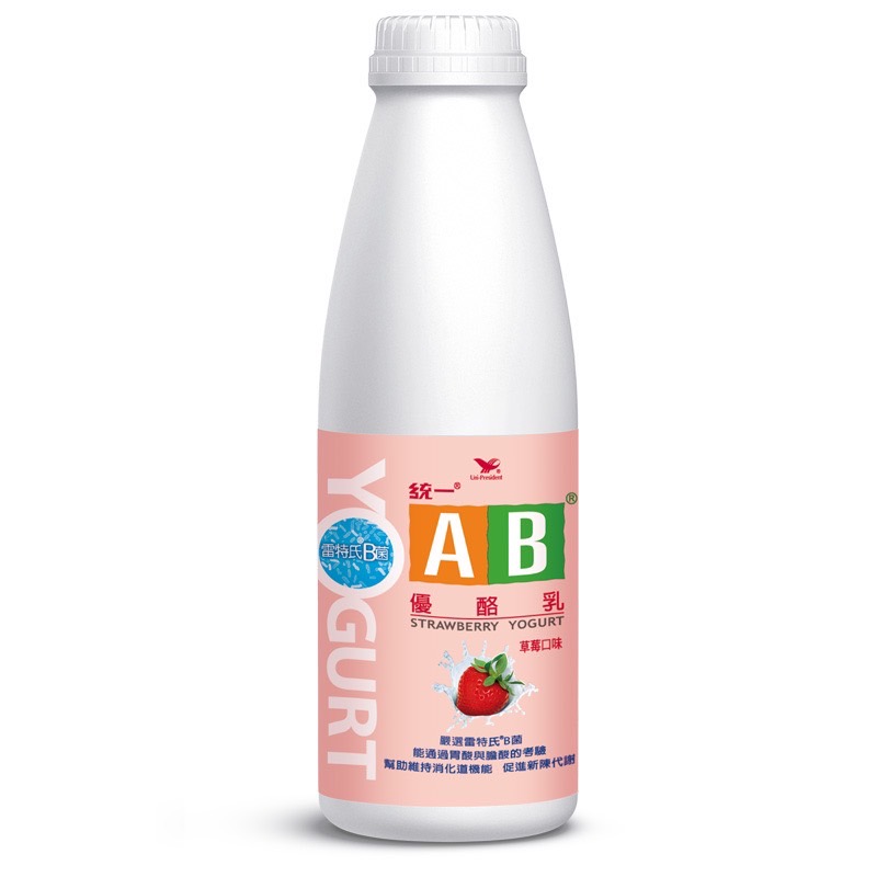 統一AB草莓優酪乳902ml, , large