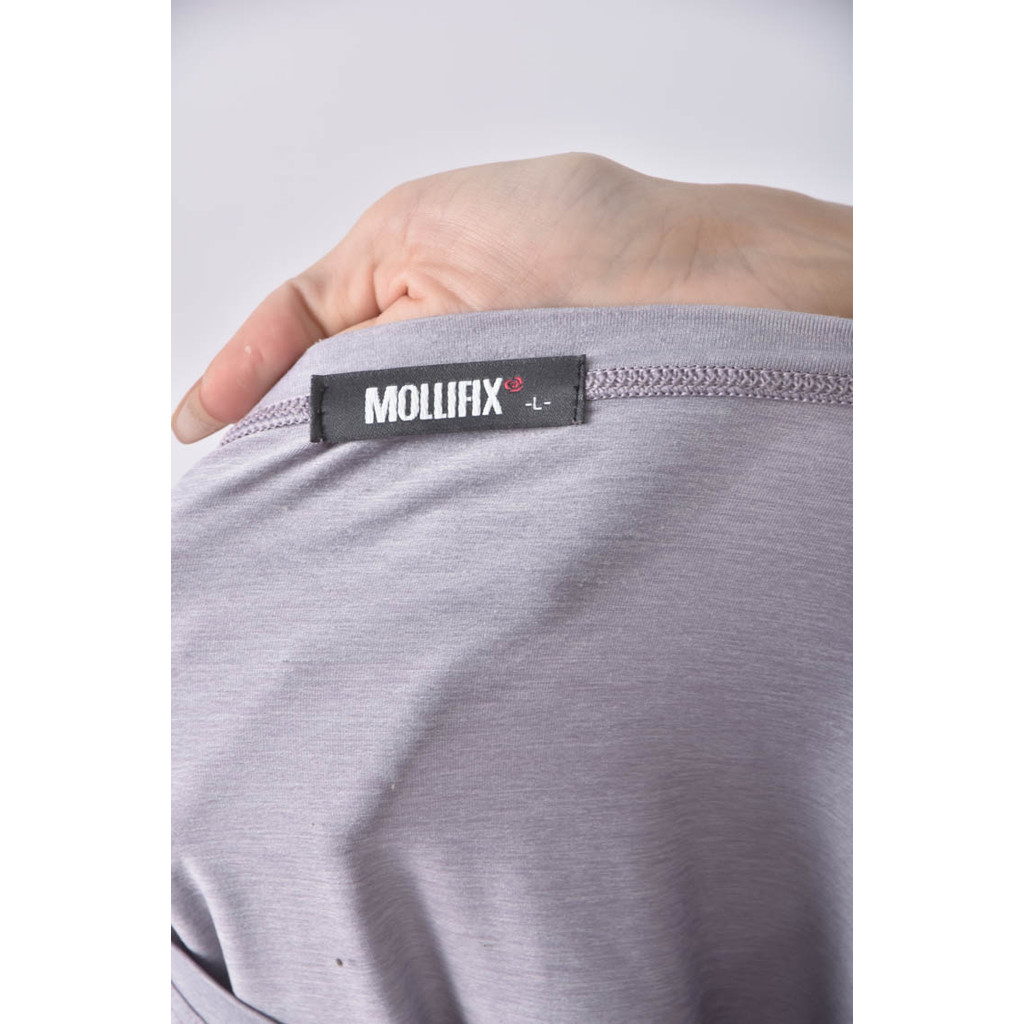 (M) mollifix褶皺紫色長袖上衣二手衣, , large