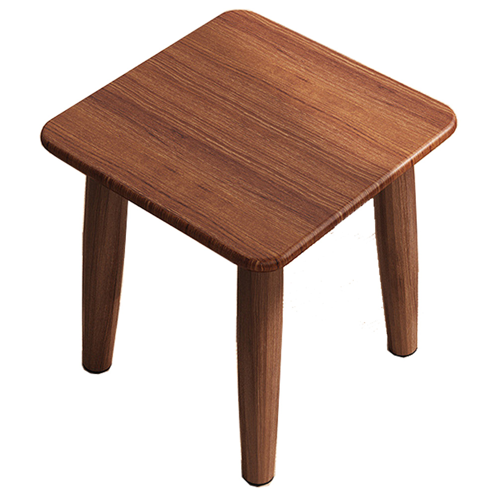 實木木色小凳子正方形, , large