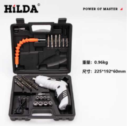 【HILDA】希爾達電動工具 4.8V 46件組 白色電動起子機 HL48-BW