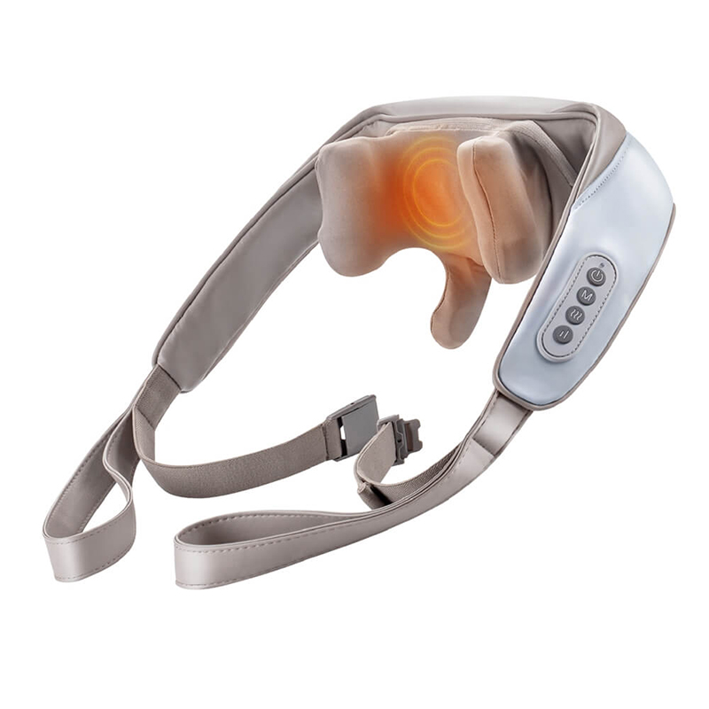 【大京電販】無線免手持/充電式肩頸按摩帶- 幻影灰, , large