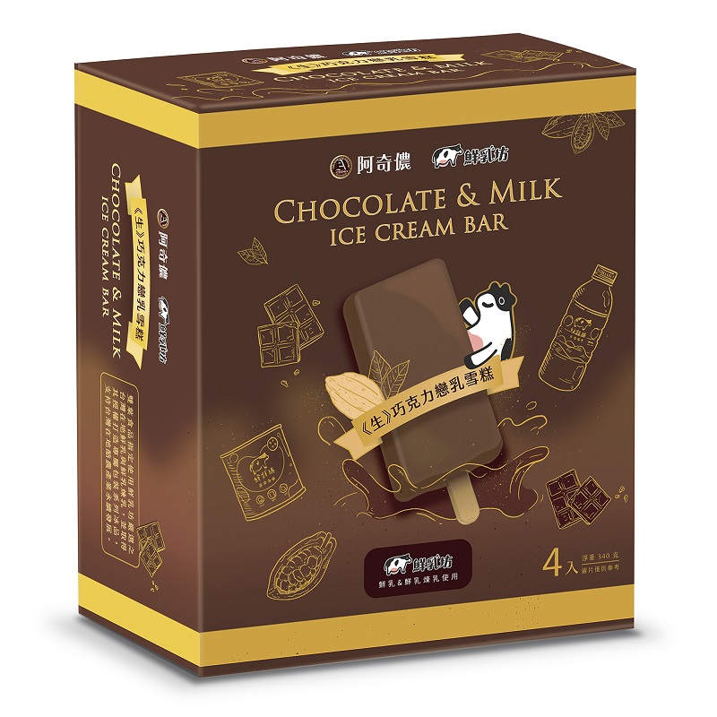 阿奇儂鮮乳坊生巧克力戀乳雪糕85g克 x 4 x 1BOX盒(每盒4支)