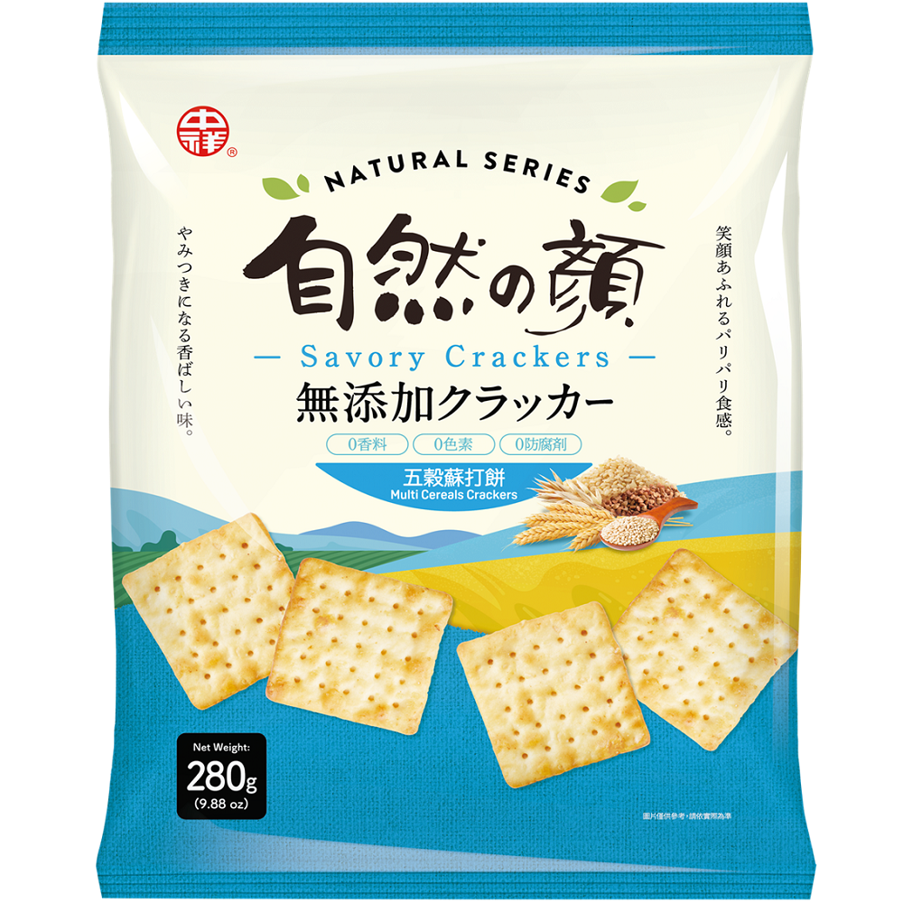 中祥自然之顏五穀蘇打餅, , large