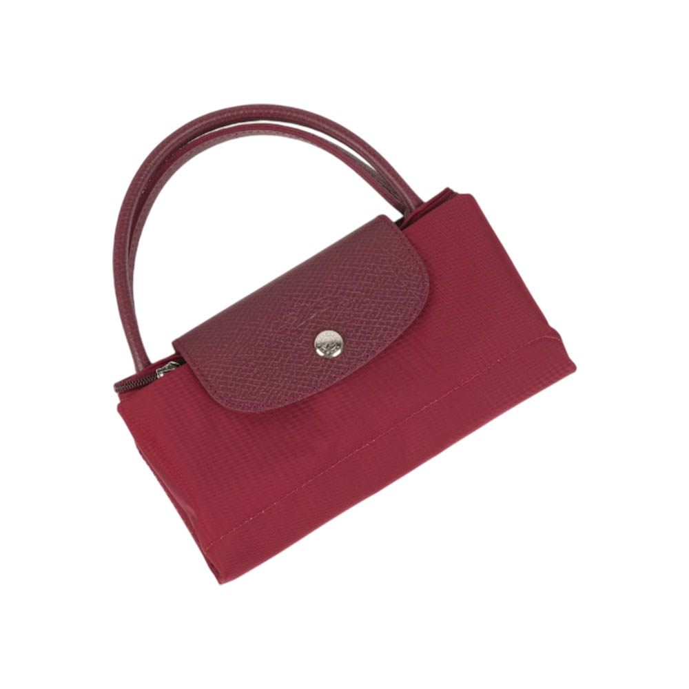 LONGCHAMP S號短把LE PLIAGE GREEN摺疊水餃包(紅石榴色), , large
