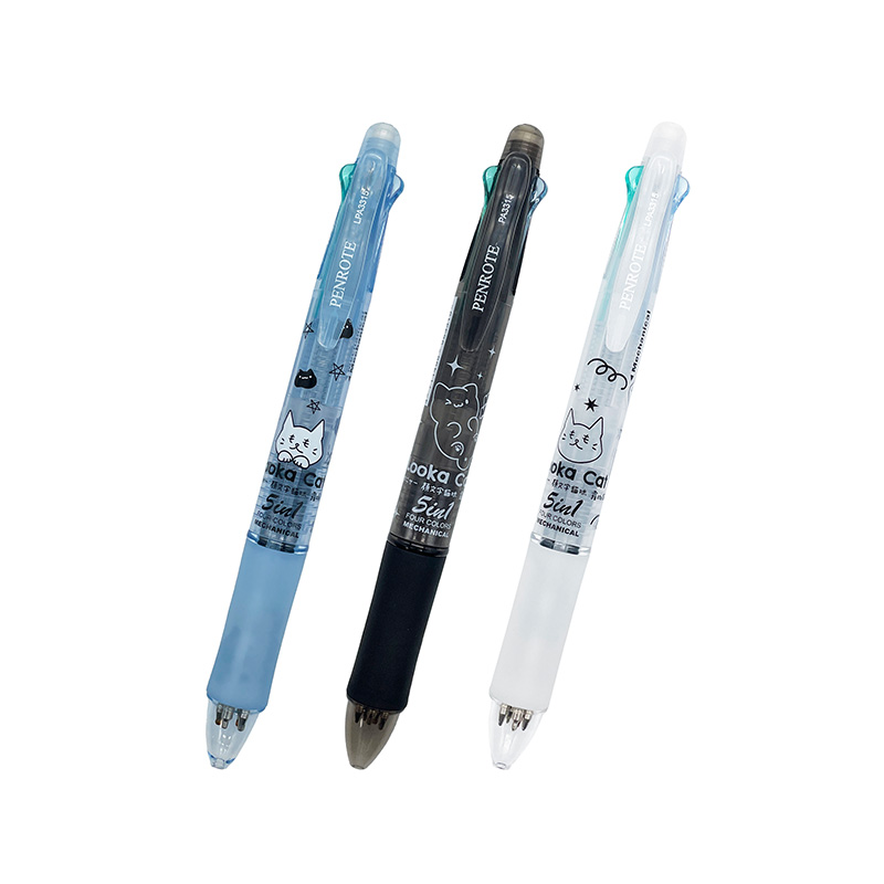 【PENROTE 筆樂】露咖貓5in1機能筆 3款