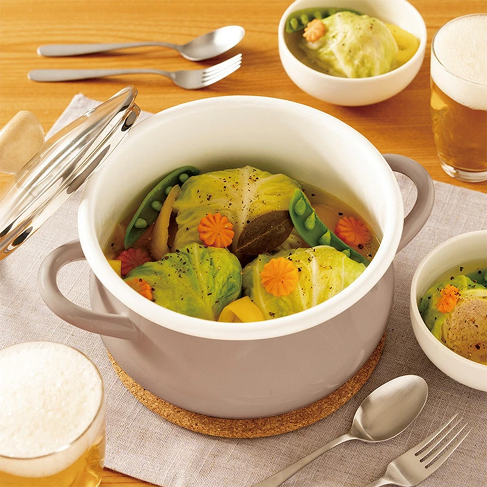 [誠貫]日本和平FREIZ 琺郎深鍋18cm(綠色) RB-3245, , large