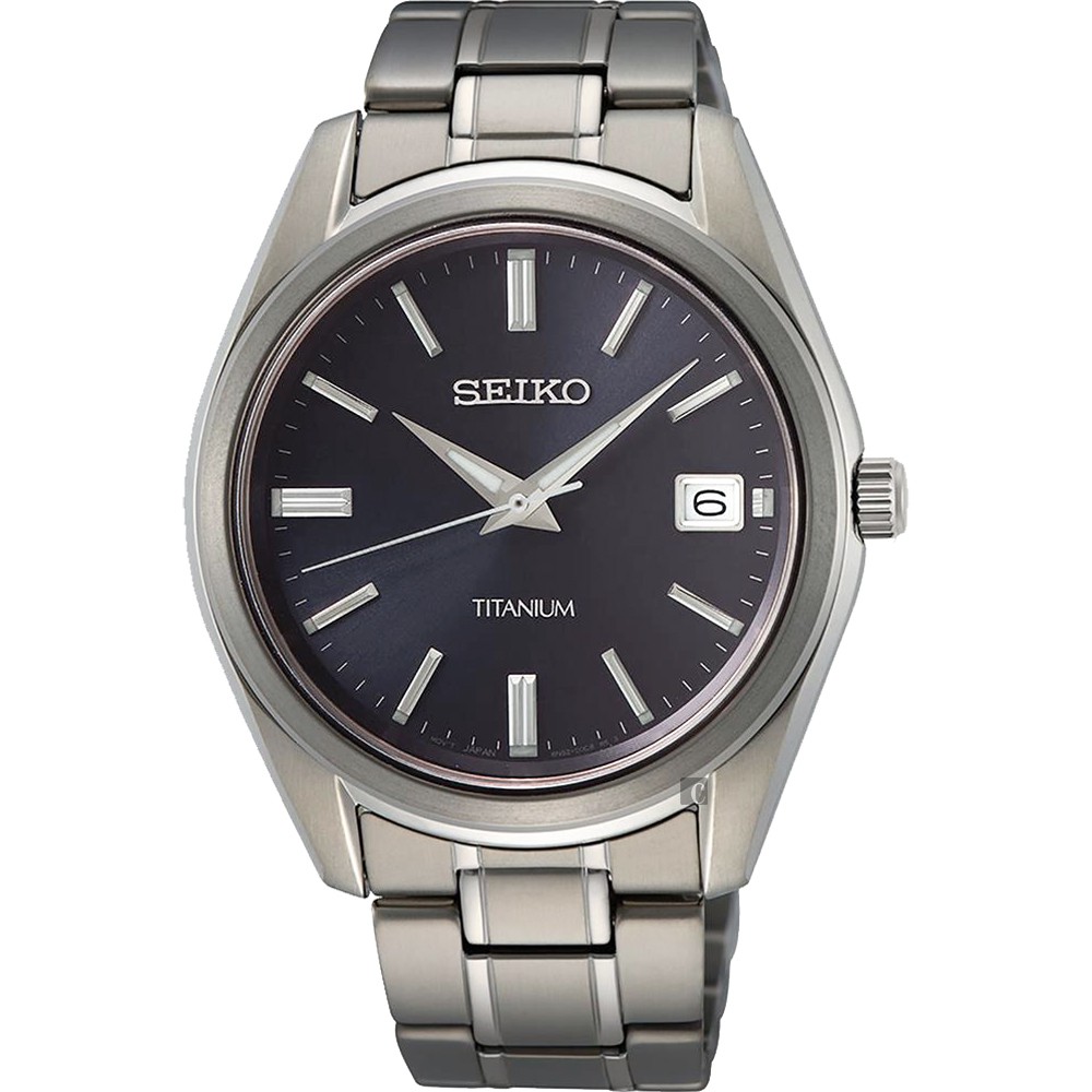 SEIKO 精工 CS 鈦金屬簡約手錶-40mm 6N52-00B0V(SUR373P1), , large