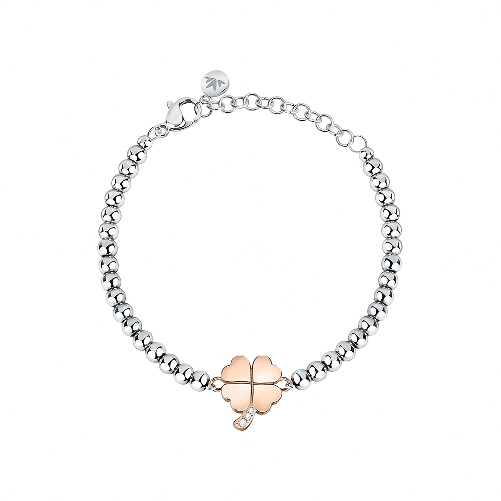 【快速出貨】MORELLATO TALISMANI系列 不鏽鋼 四葉草手鍊 SAUY15, , large