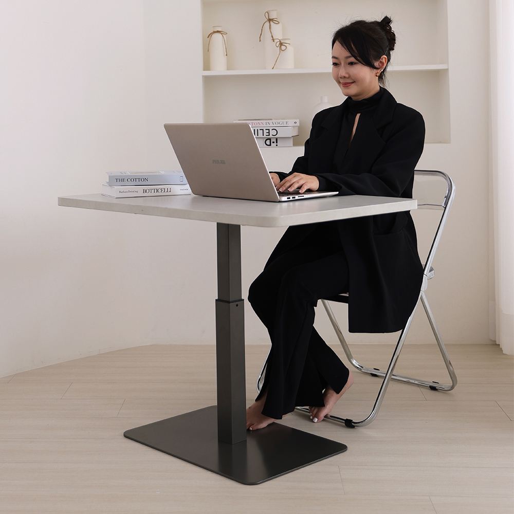 [KAKU] Pneumatic Height Adjustable Coffee Table, 松露棕, large