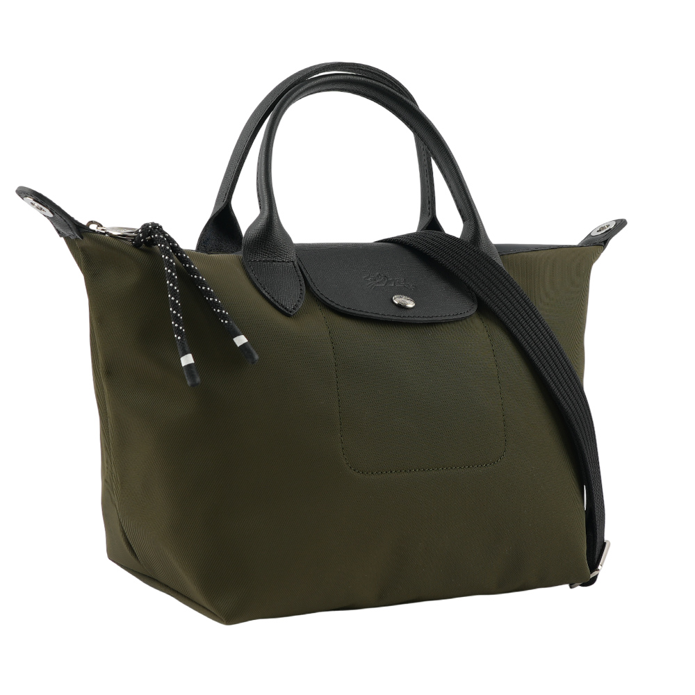 LONGCHAMP S號 LE PLIAGE ENERGY 再生帆布二用包(卡其綠), , large