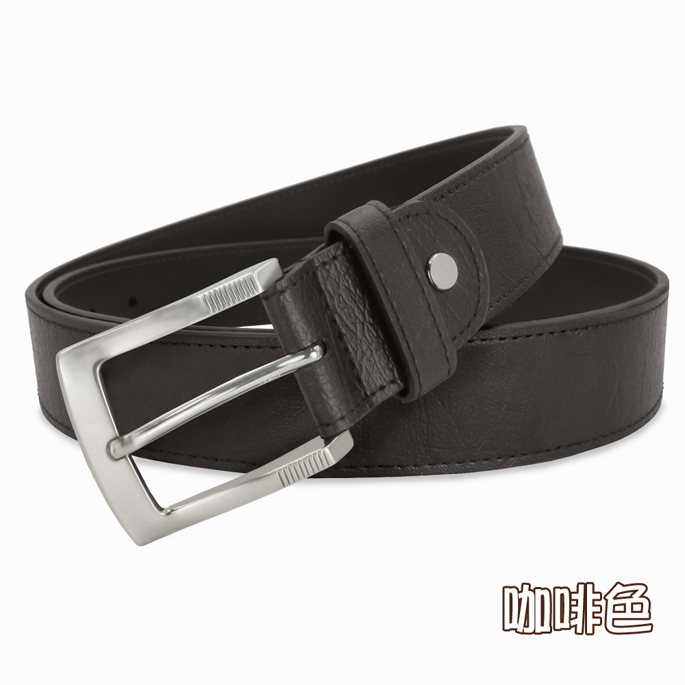【CH-BELT 銓丞皮帶】男士皮帶 百搭時尚中性 休閒皮帶腰帶(黑/咖), , large