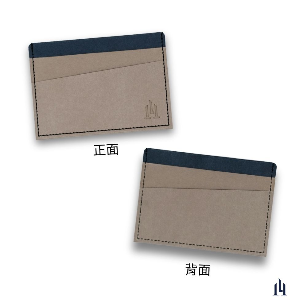[LOGINHEART]免取卡正面感應卡夾 雲朵灰藍 可客製 悠遊卡/信用卡/各類卡片 直接感應不受其他卡片干擾, , large