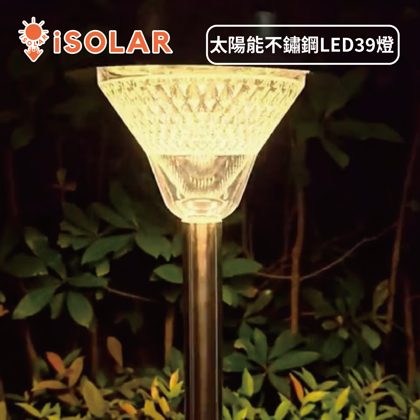  Solar Stainless Steel LED Light, , large