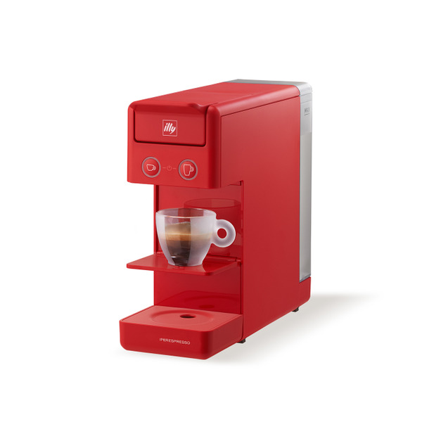 【illy】Y3.3 iperEspresso 膠囊咖啡機 紅 贈送 iperEspresso 咖啡膠囊(18入)*3, , large