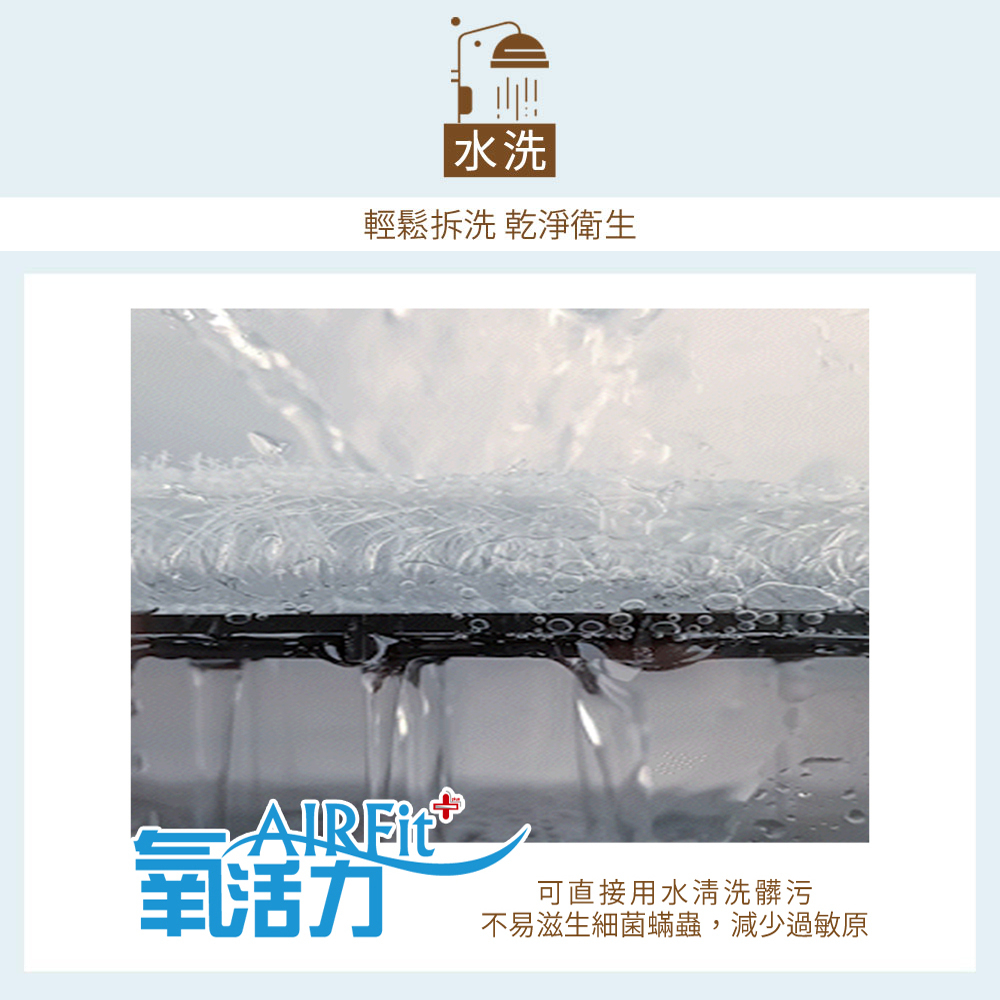 【日本旭川】特規版 AIRFit氧活力厚磅4.5CM雙面支撐空氣床墊 舒適支撐 可水洗 6D透氣循環, , large
