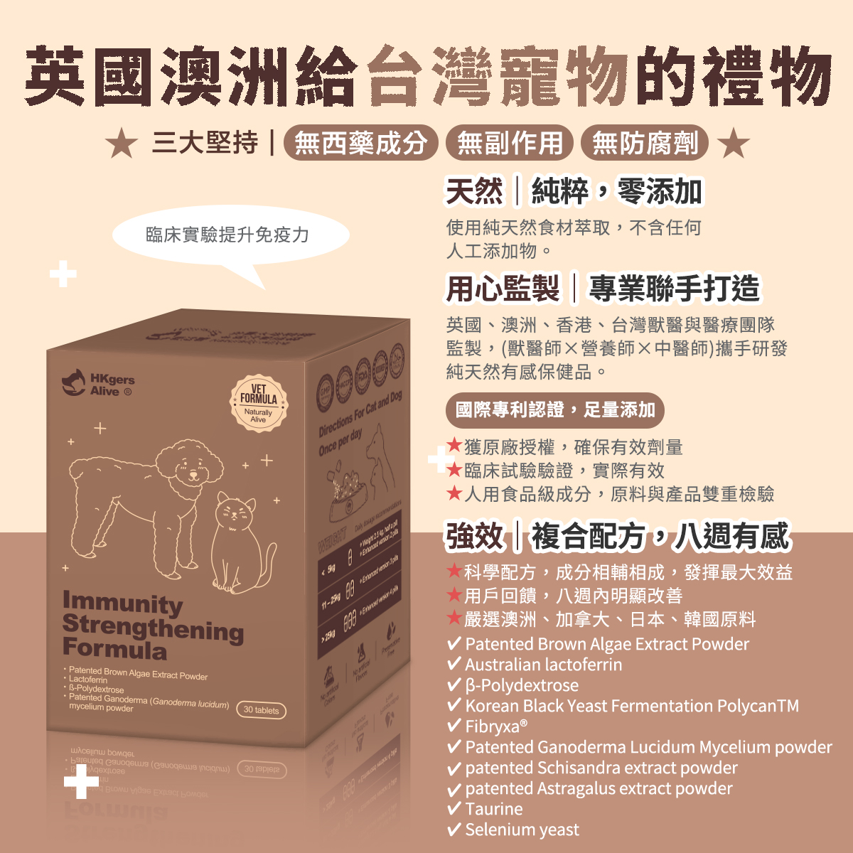 ［營活著］＜全面升級版＞ -【犬貓多國專利】全方位免疫力 抗病毒 健康 長期病患, , large