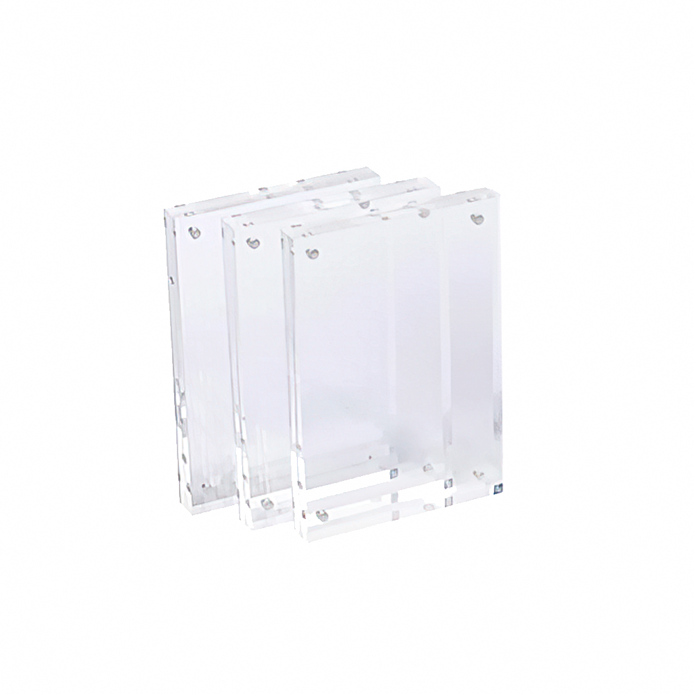 【上手家居】磁吸相框 3件組 透明3入 8x12cm(壓克力相框/拍立得相框/磁吸卡磚/透明相框/壓克力框), , large