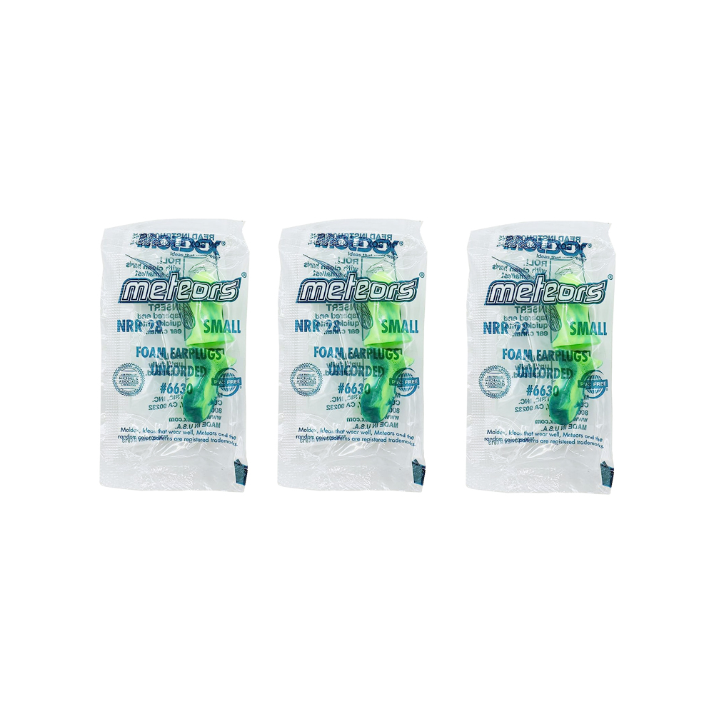 [日日好物](3包超值組)美國MOLDEX-Meteors小耳道專用鐘型曲線PU慢回彈超靜音耳塞-型號6630渲染綠1對/包(NRR28dB降噪規格,小流星好睡助眠器), , large