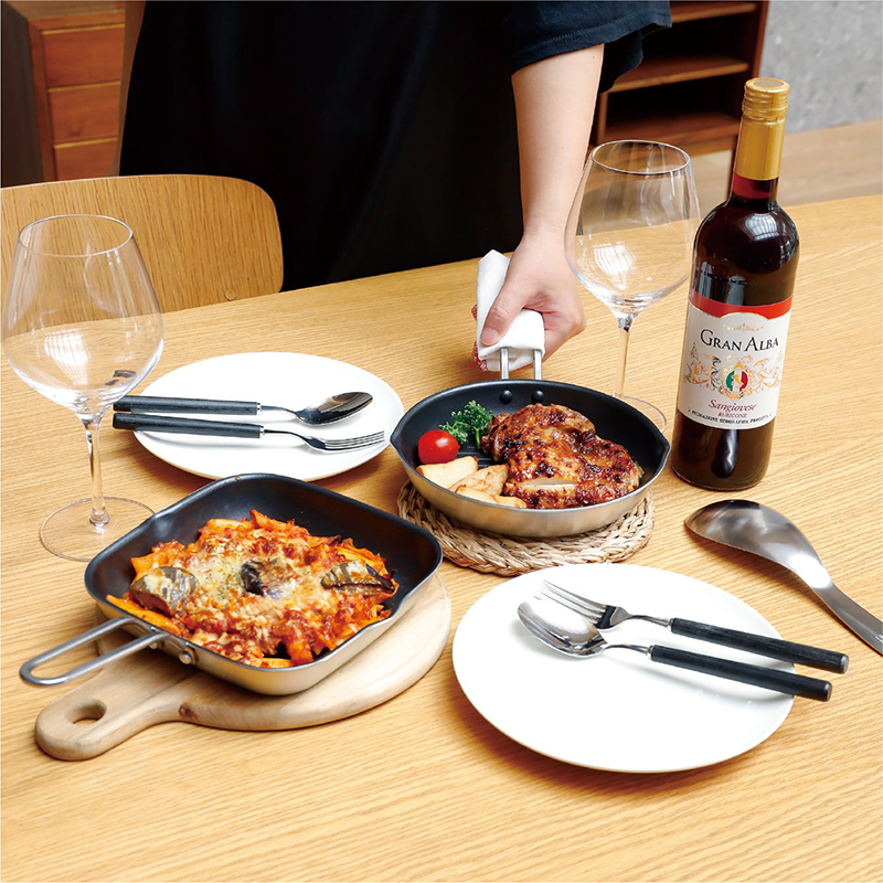 【CB JAPAN】copan系列 雙層不鏽鋼烤盤 圓形 19cm, , large