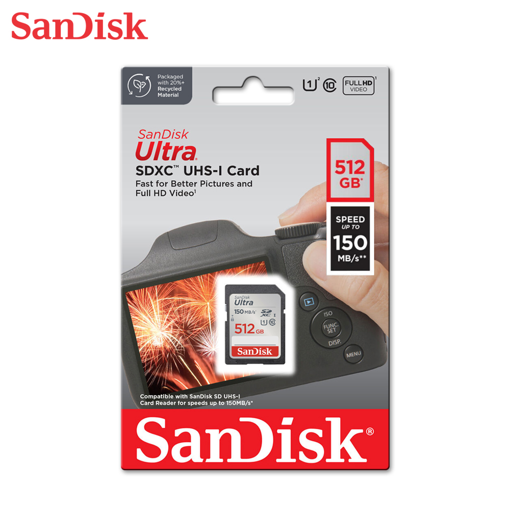 【SanDisk】Ultra 512G UHS-I C10 U1 SD SDXC 記憶卡, , large