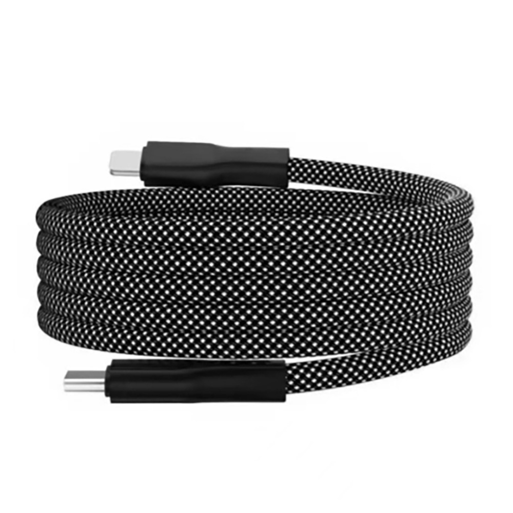 2入組 糖果磁吸Type-C to Type-C 認證240W黑色快充電線1M, , large