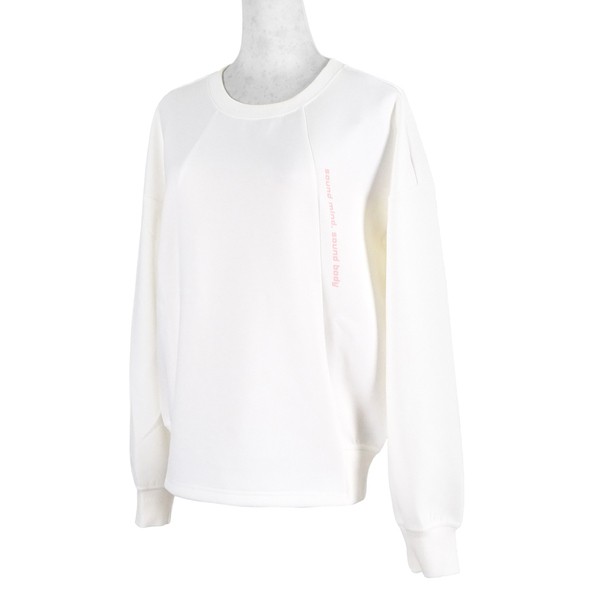 Asics Shirts 女 長袖 上衣 休閒 棉質 舒適 經典 百搭 米白 [2032C074-101], , large