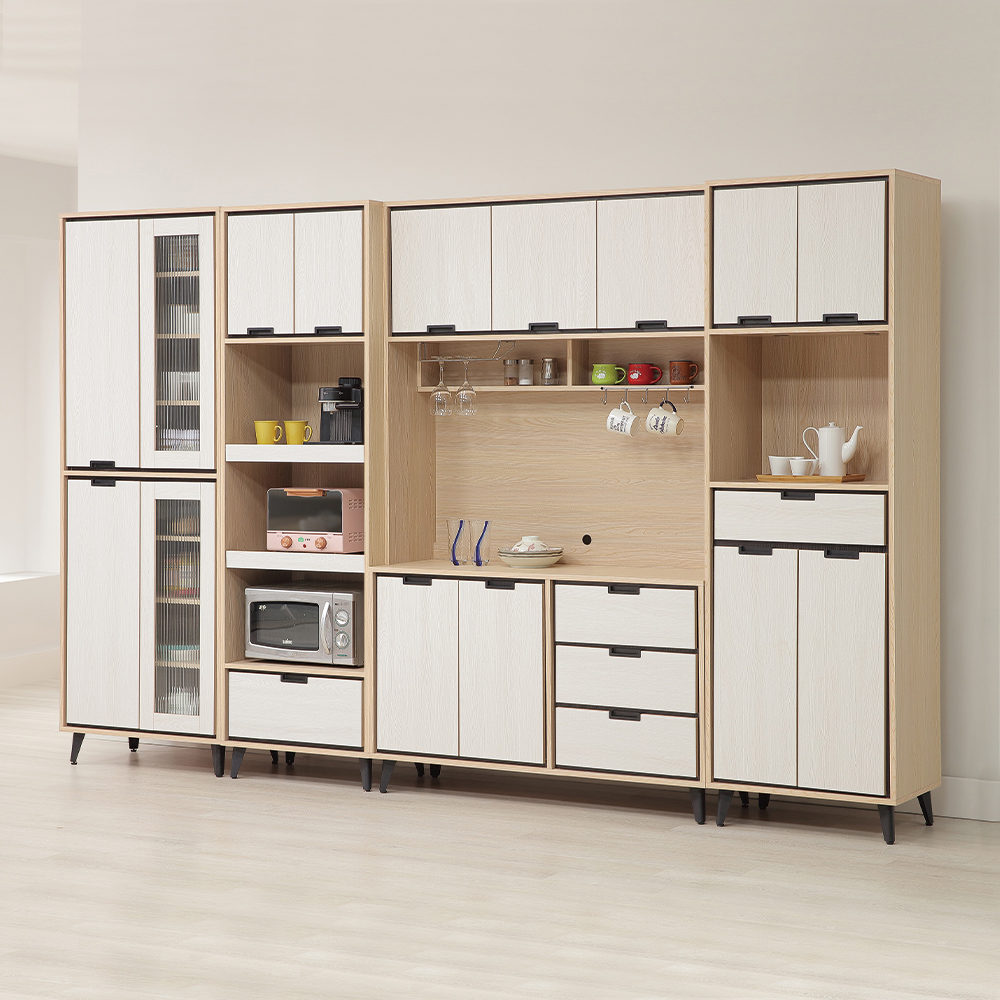 【唯熙傢俱】雷莎原木雙色2.3尺收納櫃, , large