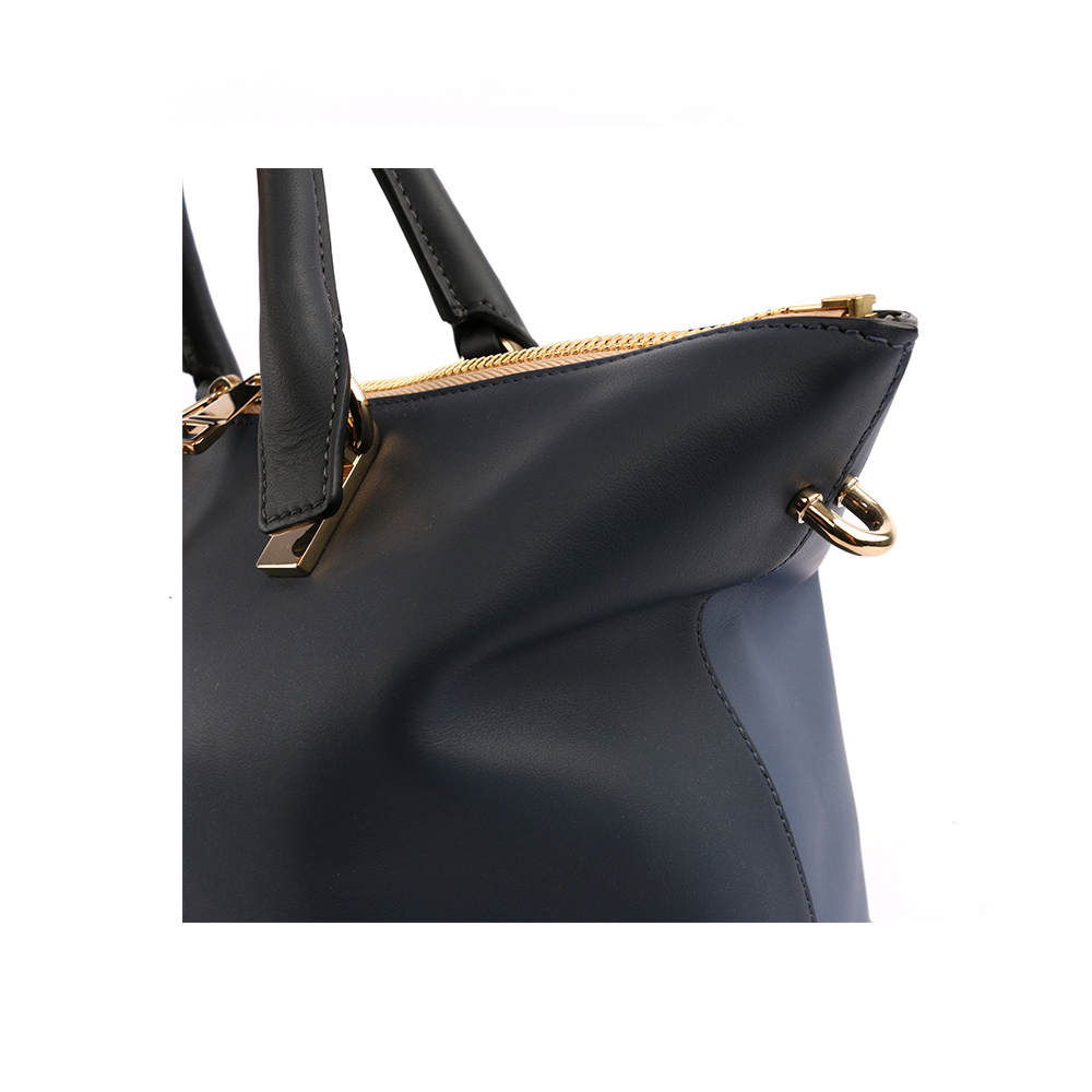 CHLOE' Baylee Small two-tone tote小牛皮/街頭藍, , large