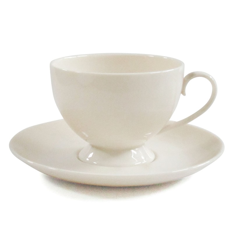 [豐名日本餐具] 骨瓷咖啡杯 淺米色 / C00CS1-20, , large