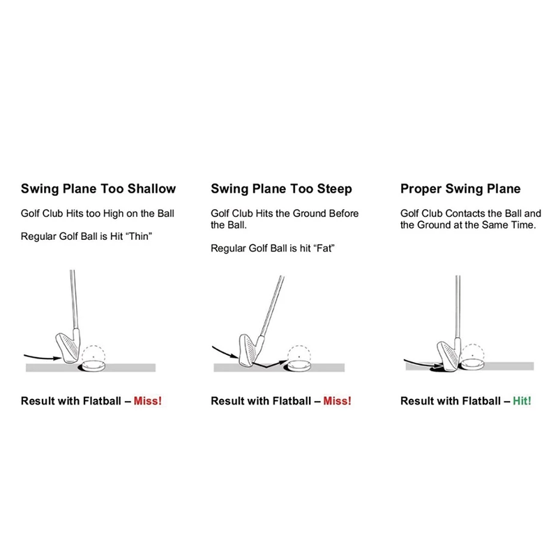 IZZO Golf Flatball Swing Golf Training Aid - White (6pcs), , large
