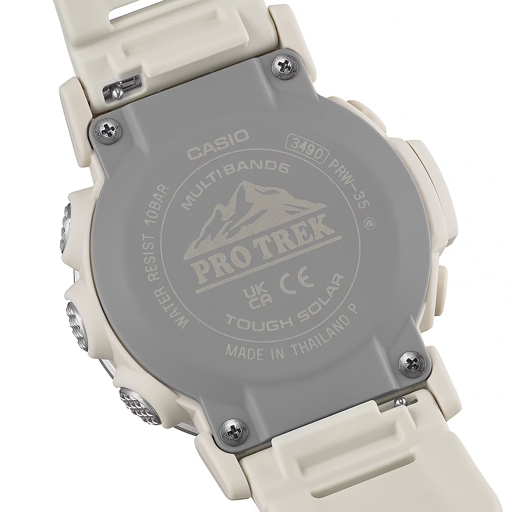 CASIO 卡西歐 PROTREK 戶外多功能太陽能電波手錶 登山錶 氣壓高度溫度 PRW-35-7, , large