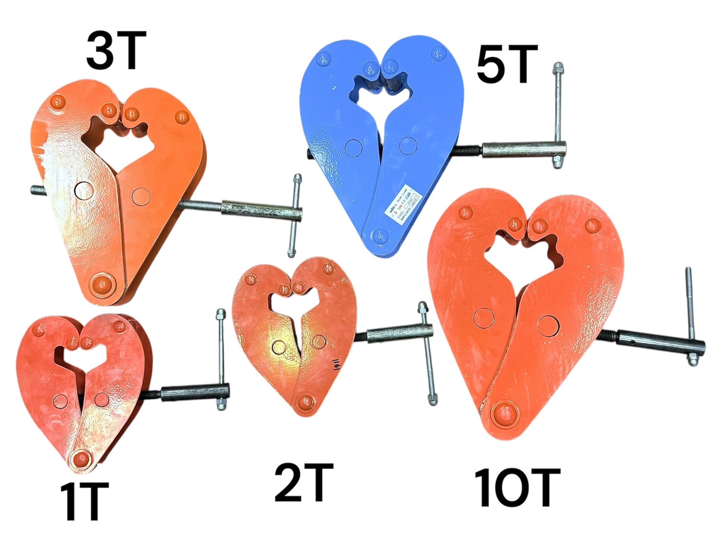 WIN 五金 5T 固定式吊車架 工字鐵夾架 夾架 型鋼夾具 小車 滑車 天車 吊車 鋼軌夾具 吊具 夾具 工字鐵, , large