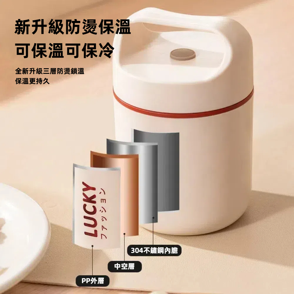  【A&R】日式吾家有貓304不鏽鋼隨身保溫款早餐杯 500ML  -漫天飛舞的橘貓, , large