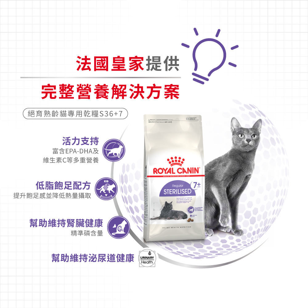 Royal Canin S36+ for Neutered Mature Cats 7+ Years, , large